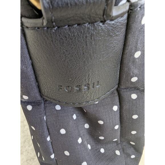 FOSSIL JENNA CROSSBODY Black White Dot - Picture 6 of 11